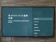 Sony BRAVIA 4K GB 電視 49吋