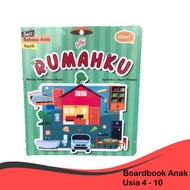 My Home Children's Arabic Language Boardbook | 75 Arabic-Indonesian Vocabulary | PAUD TK SD