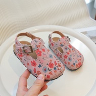 A KIDS Girls Butterfly Sandals Soft Sole Children Sandals Half Slippers Summer Children Baotou Beach