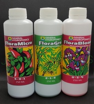 General Hydroponics (Flora Series) 250 ML Micro,Gro,Bloom