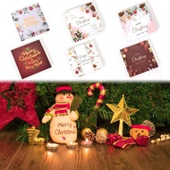 RBZ614885 30PCS Gift Box Xmas Tree Package Insert Greeting Postcard Note Card Happy Year Merry Christmas Cards