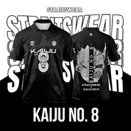 Baju Jersey Kaiju No.8 Kolar Retro Microfiber Size M