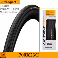 Continental | Continental ULTRA SPORT III Road Tire 700 23C 25C 28C Road Clincher Foldable Tire Bike