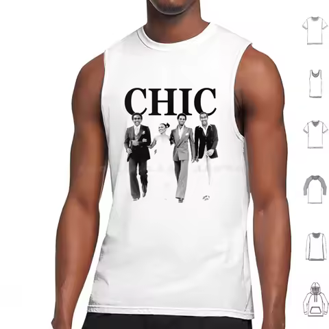 Chic Disco Band 4 Tank Tops Print Cotton Studio 54 Disco Music 70s Retro Dance Dancing 80s Dj Studio