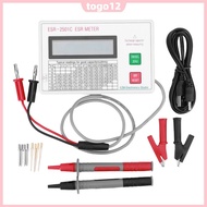 [Fast Arrival] Capacitor ESR DCR Tester LCD Display ESR Meter W/ Test Leads Clip Battery Circuit Tes