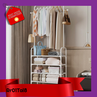 [Rr01Tal8] Stainless Steel 5 Tier Multipurpose Cloth Rack: Hang Clothes and Store with Ease