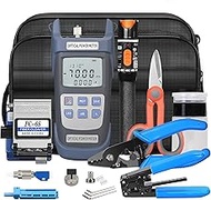 Fiber Termination Kit - 11 in 1 Assembly FTTH Cold Connection Assembly Tool kit with 10km Visual Fau
