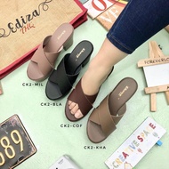 🌟SHOOZ BY EDIZA🔥Women Casual High Heels Thick Women Shoes (CK2-BLA, CK2-COF, CK2-KHA & CK2-MIL)