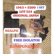 MESIN Price 1 set ORIGINAL made in japan 1943 + 5200 LOT 524 A1943 C5200 SA1943 SC5200 2SA1943 2SC52