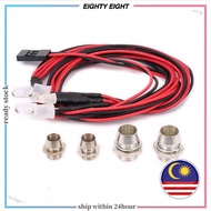 Eighty Eight Shop 4Pcs Simulate LED Night Headlamps Modeling Light for RC Car