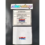 HRC TRANSPARENT SQUARE STICKER