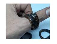 Cincin HITAM Akar Bahar Original Black BAHAR Root Ring (New Stock)