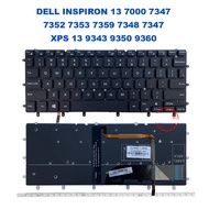 DELL INSPIRON 13 7000 7347 7352 7353 7359 7348 7347 XPS 13 9343 9350 9360 Laptop Keyboard with backl