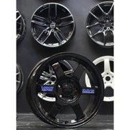 TE37 6614 16X7 5H100 ET38 GLOSS BLACK NEW SPORT RIM