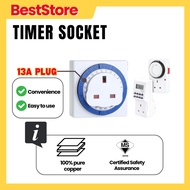 12 | 24 Hours | 7 Days 13A Timer Plug In Socket Outlet Analog Multi Programmer Digital Timer Plug Di