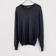 Brooks Brothers 針織毛衣，深灰色，M 碼，古著。