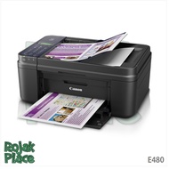 Canon PIXMA E480 - A4 AIO Wireless Color Inkjet Printer