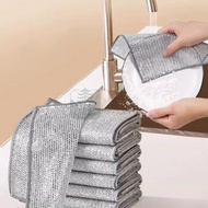 (10片)x2包 銀柔抹布 18*23cm 銀絲抹布 廚房不沾鍋 強力去污鋼絲洗碗布 不留痕不沾油擦碗布 萬用強效全能抹布 吸水抹布 洗碗布 毛巾