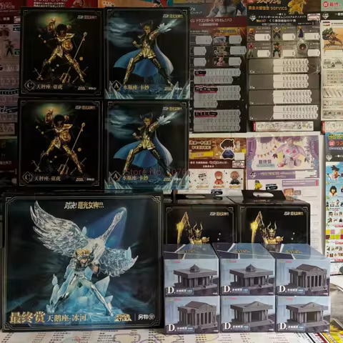 In Stock Genuine Saint Seiya Rewards Aquarius Capricorn Asura Libra Child Tiger Swan Glacier Figurin