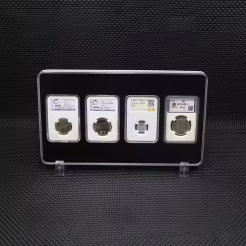4 Acrylic Coin display Slab protection Storage Boxes Holder Storage Cases Commemorative Coins for PC