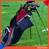 Skym* Nylon Golf Cover Golf Ball Bag Portable Golf Ball Carrier Bag with Tee Holder Professional Golf Cart Accessories for Men and Women Holds 7 Standard Golf Balls Zipper