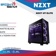 PC CASING NZXT H7 ELITE / (MATTE BLACK, MATTE WHITE) / EATX / 4 x 140MM FAN / 2Y WARRANTY /