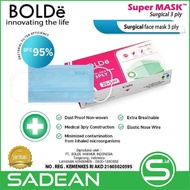 Masker Medis 3 Lapis/Ply BOLDe Super Mask Surgical Mask IZIN DEPKES