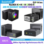 GMKtec EVO-X1 AI9 HX 370/K11 R9-8945HS/K12 R7 H255/K8+ R7-8845HS Gaming Mini PC