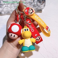 FBSG Cute Super Mario Bros Keychain Game Mario Figure Key Chain Creative Cartoon Bag Ch Accessories For Kids Birthday Party Gifts HOT