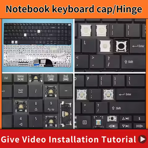 Replacement Keycap Key cap Hinge for Acer aspire E1-571 E1-571G E1 E1-521 E1-531 E1-531G TM8571 Keyb