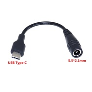 DC5.5 x 2.1 mm Female jack to Type-C USB 3.1 Male Plug 5V DC Power Connector Adapter DC to Type c ma