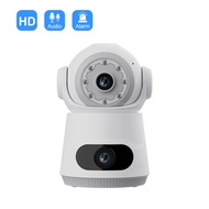 Imope Wifi Camera 2 EYES VIEW 2 SCREEN at the same time 5MPX 360 degree rotation color night vision 