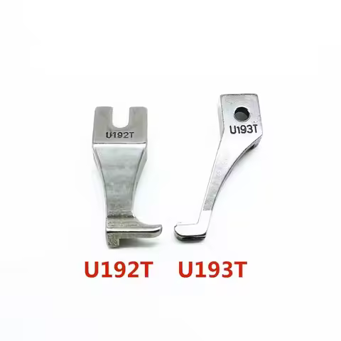 U192T+U193T Tiny Toe Zipper Pressure Foot Fit For Leather DY Sewing Machine DB2-B797 205RB DU-141 FY