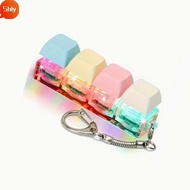 SHLY Fidget Keychain, DIY Keyboard Keycap Finger Keyboard Cap,  2/4/9 Keys Relief Stress Keys Button