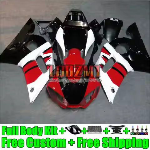 Injection Panel For YAMAHA YZF-R6 YZF R6 R 6 YZFR6 white red 1998 1999 2000 2001 2002 64LD.12 YZF600