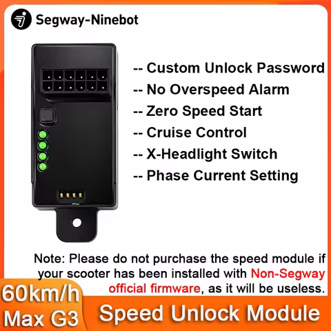 60km/h Speed Unlock Module for Ninebot by Segway Max G3, G3E, G3D Electric Scooter Speed Limiter Unl
