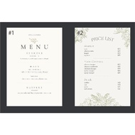 Menu Design template design only
