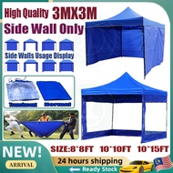 Malaysia Spot Kanopi Pasar Malam 8x8 Ft Canopy Side Wall Only Transparent Canopy Fabric 10x10 Ft Canopy Side Wall Foldable Tent Side Cover Transparent Full Side Wall Cover Rain Canvas Tent Side Fabric