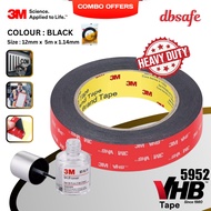 (READY STOCK) 3M Double Tape 5952 (12mm x 5m) + Primer 94 (10ml) Combo Offer  - 3M Tape  