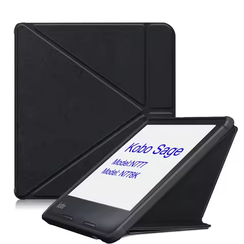 Kobo Sage 2021 Origami Case, The Thinnest Leather Smart Cover Case for Kobo Sage 8'' N777 N778K with
