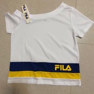 （二手近全新）運動品牌FILA女童短袖運動上衣