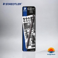 STAEDTLER Mars Lumograph Black 100B G6/6-Grade Set 8B-HB/Carbon Core/Metal Tin/Germany