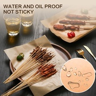 50Pcs Baking Paper Parchment Non-Stick Unbleached Paper Oil Absorption Rectangular Bakery Tools