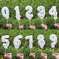 Birthday Number Candle Balloon Inflatable Birthday Cake Decoration Cake Accessories Decoration Birth