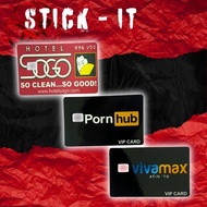 Pornhub | Vivamax | Sogo skin card | atm card sticker