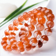 Natural Red Rabbit Hair Crystal Bracelet Female Red Crystal Hair Crystal Bracelet Cornucopia Half Po