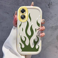 Case For OPPO A17 A17K Small Grass Phone Shockproof Silicone