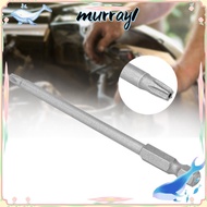 MURRAY 11pcs Screwdriver Bit Set, 100mm Length 1/4 Inch Hex Shank Torx Security Bits, Durable S2 All