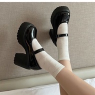 Thick Sole French Height Increasing Shoes Autumn