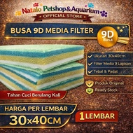 Foam 9D LayersKapas 9D Pond Aquarium Filter 9 Layer/ 30x40x2 CM Imported Durable Thick Material Aqua